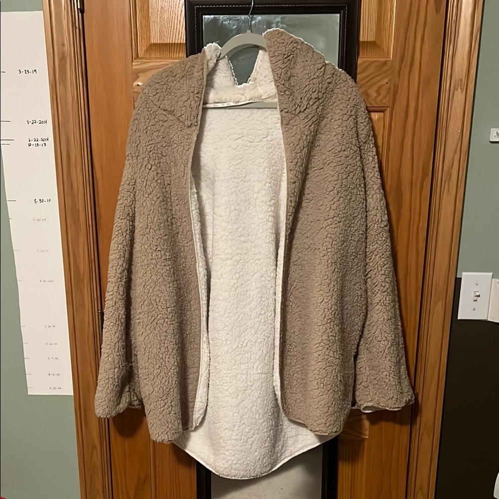 Cozy Beige Sherpa Jacket